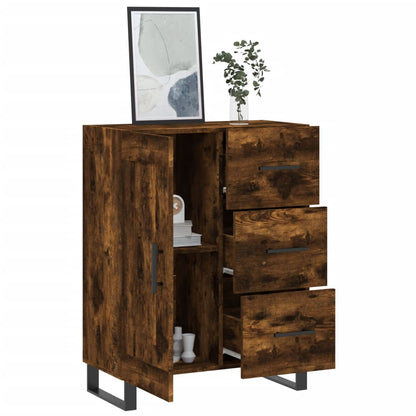 Sideboard Smoked Oak 69,5x34x90 cm Engineered Wood