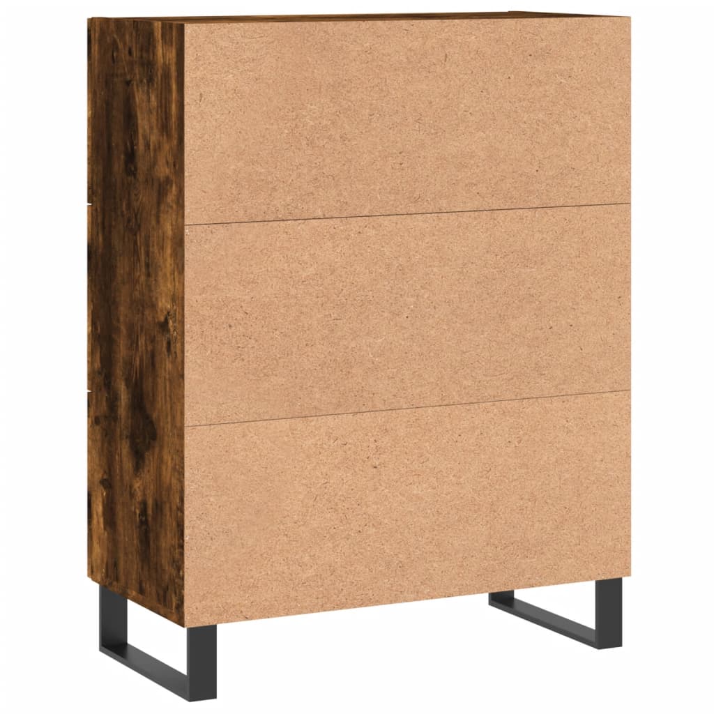 Sideboard Smoked Oak 69,5x34x90 cm Engineered Wood