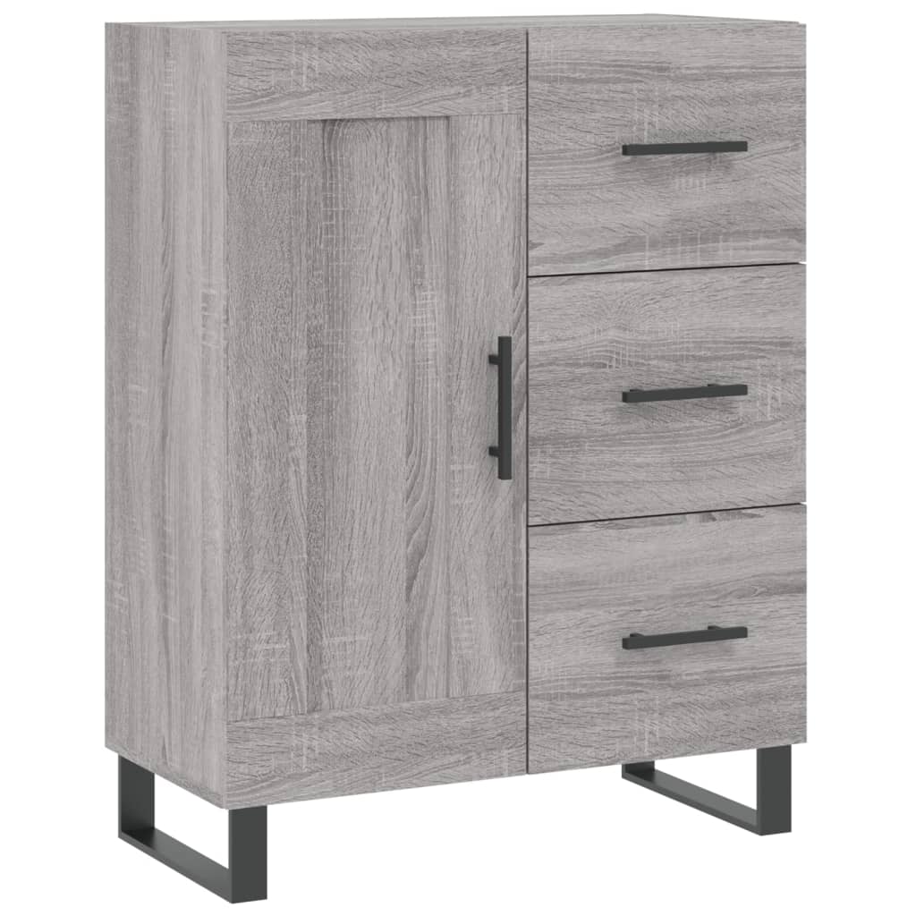 Sideboard Grey Sonoma 69.5x34x90 cm Engineered Wood