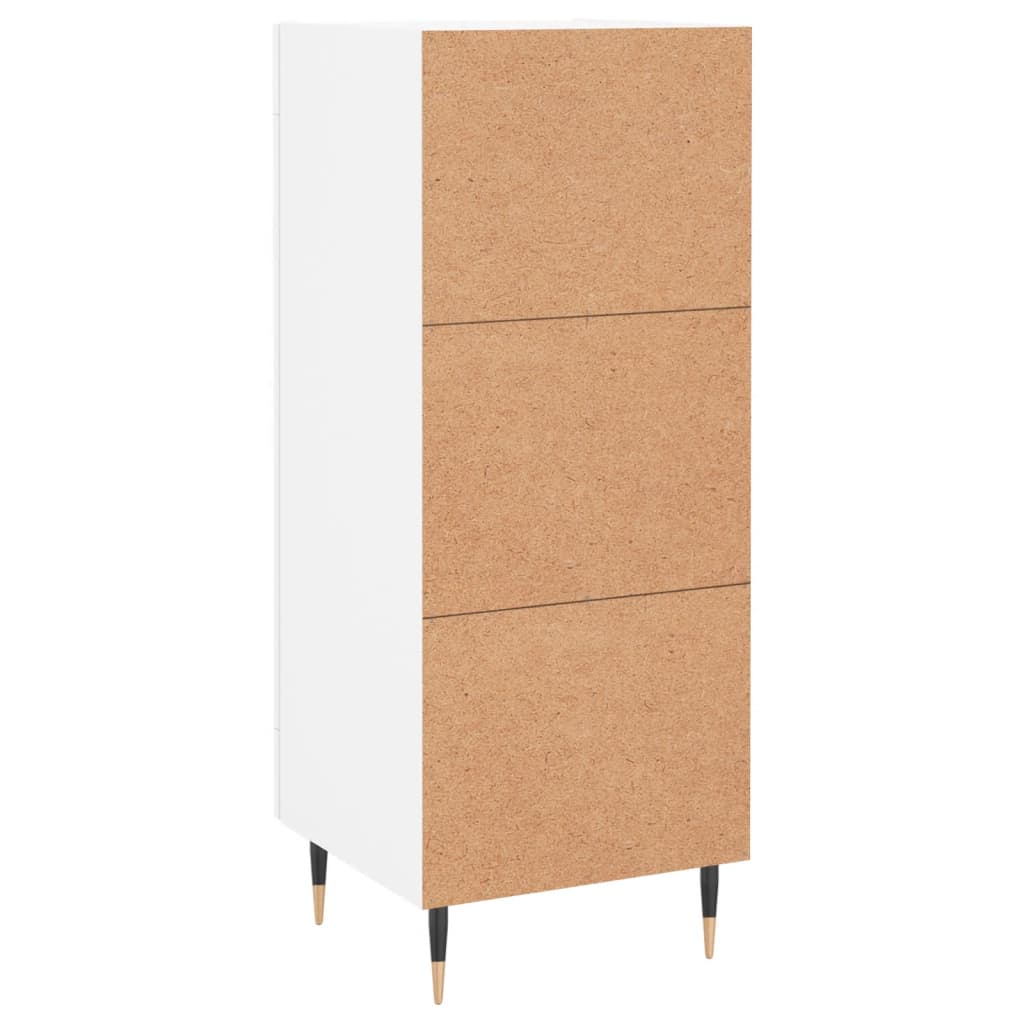 Sideboard White 34.5x34x90 cm Engineered Wood