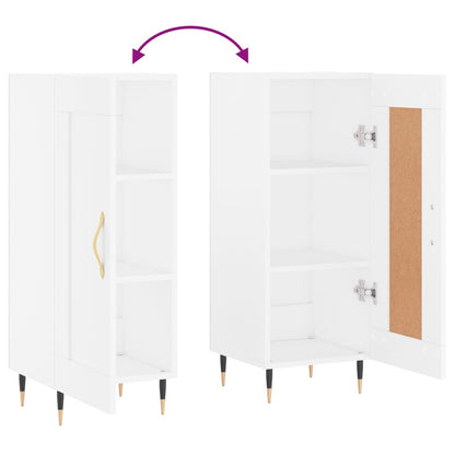 Sideboard White 34.5x34x90 cm Engineered Wood