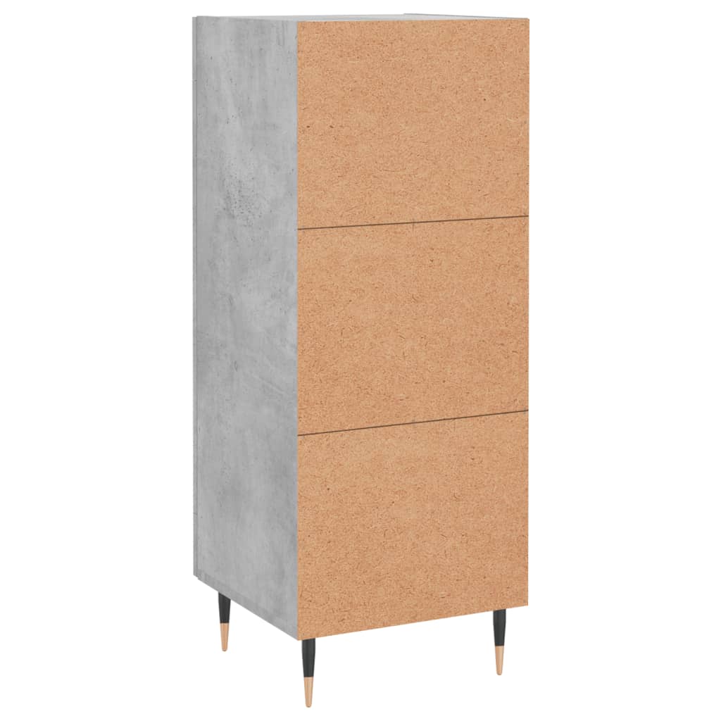Sideboard Concrete Grey 34.5x34x90 cm Engineered Wood