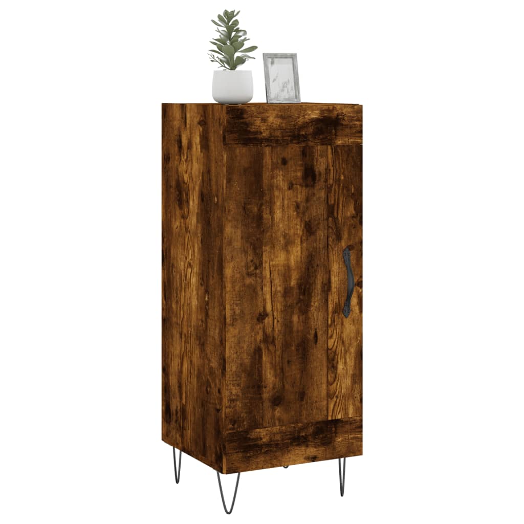 Sideboard Smoked Oak 34.5x34x90 cm Engineered Wood