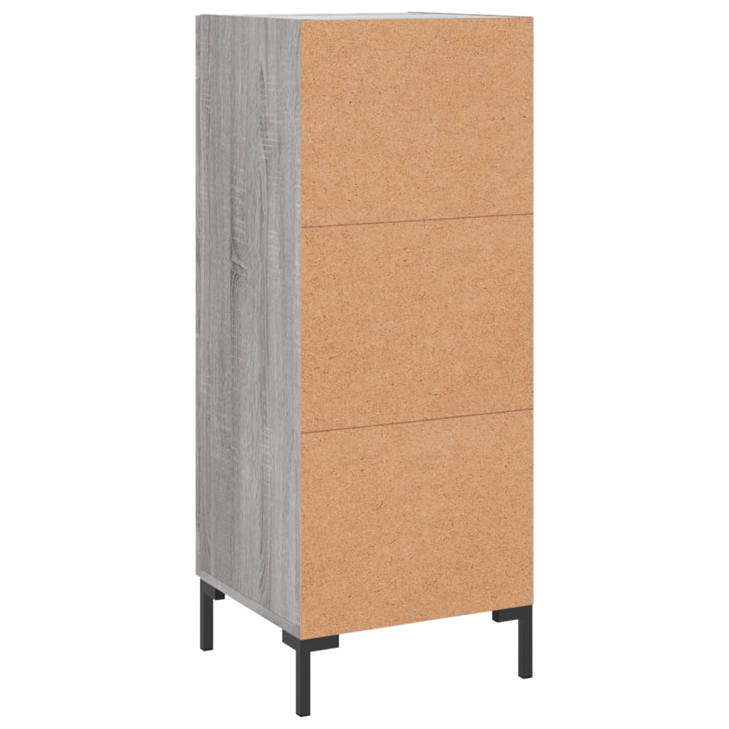 Sideboard Grey Sonoma 34.5x34x90 cm Engineered Wood