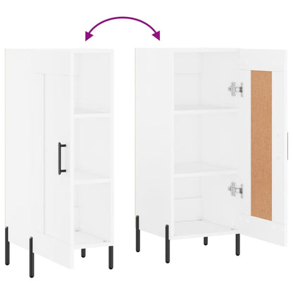 Sideboard White 34.5x34x90 cm Engineered Wood