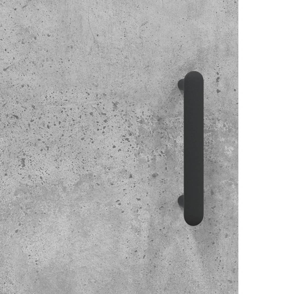Sideboard Concrete Grey 34.5x34x90 cm Engineered Wood