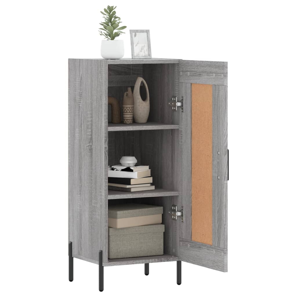 Sideboard Grey Sonoma 34.5x34x90 cm Engineered Wood
