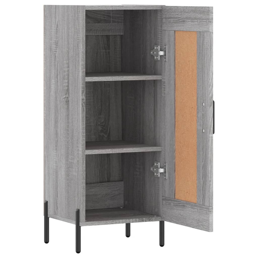 Sideboard Grey Sonoma 34.5x34x90 cm Engineered Wood