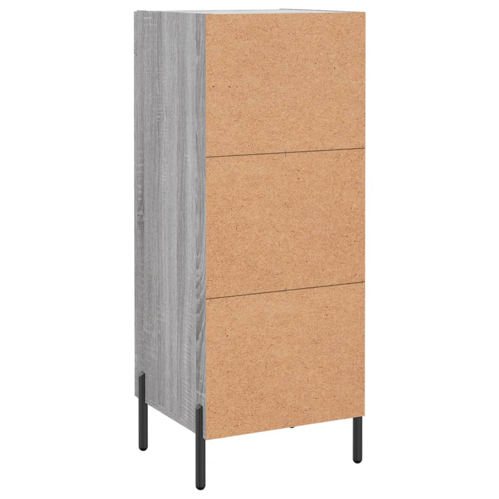 Sideboard Grey Sonoma 34.5x34x90 cm Engineered Wood