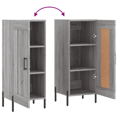 Sideboard Grey Sonoma 34.5x34x90 cm Engineered Wood