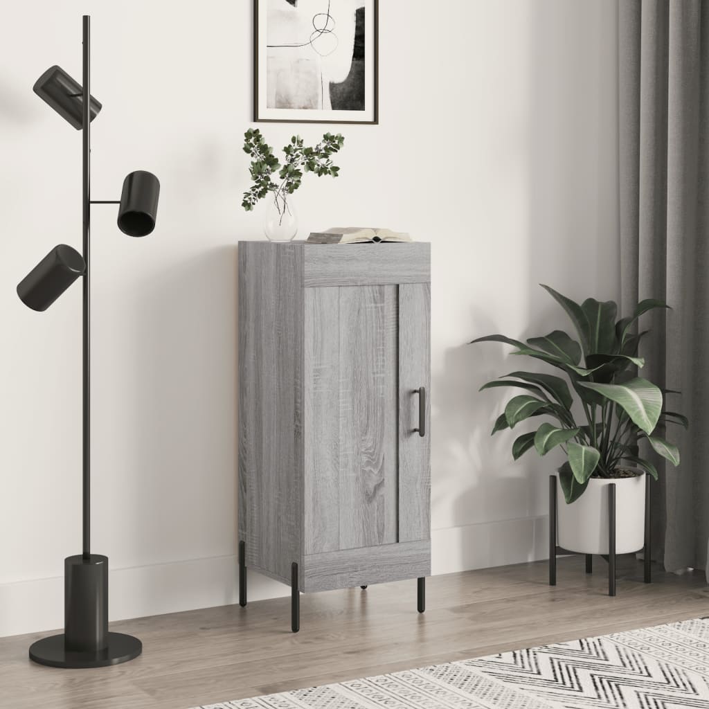 Sideboard Grey Sonoma 34.5x34x90 cm Engineered Wood