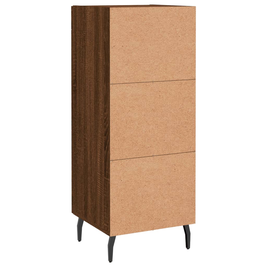 Sideboard Brown Oak 34.5x34x90 cm Engineered Wood