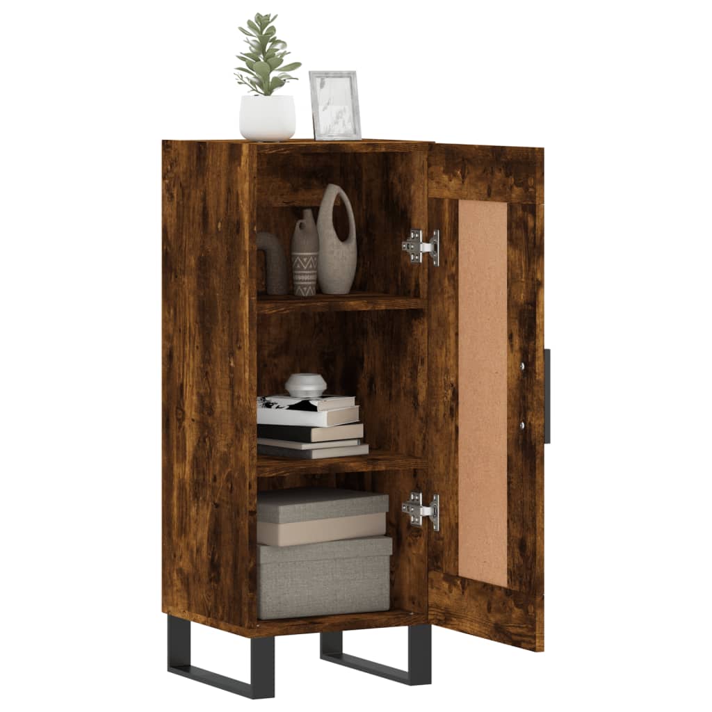 Sideboard Smoked Oak 34.5x34x90 cm Engineered Wood