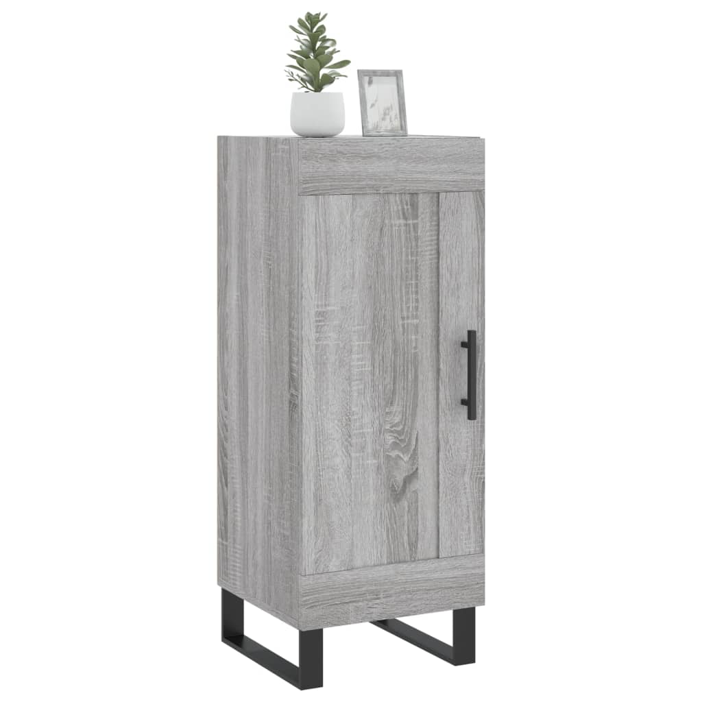 Sideboard Grey Sonoma 34.5x34x90 cm Engineered Wood