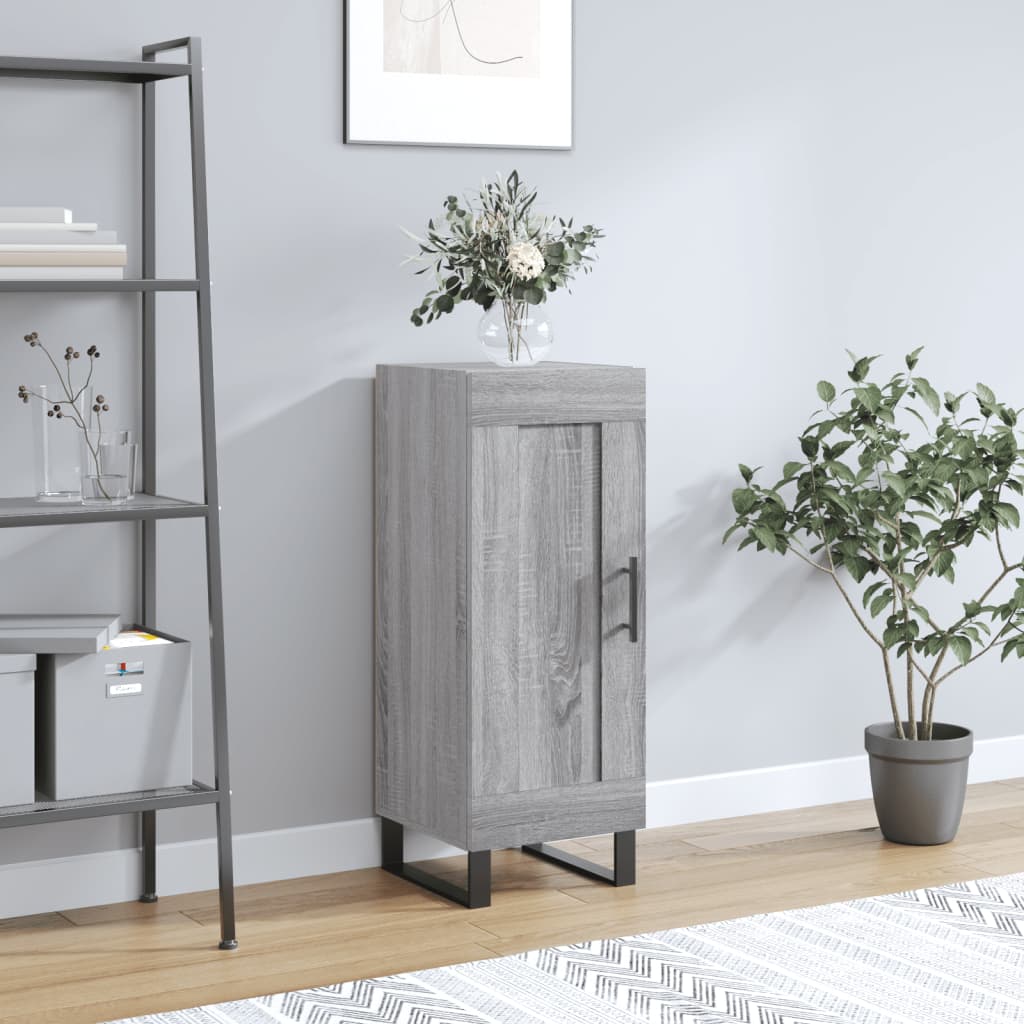 Sideboard Grey Sonoma 34.5x34x90 cm Engineered Wood