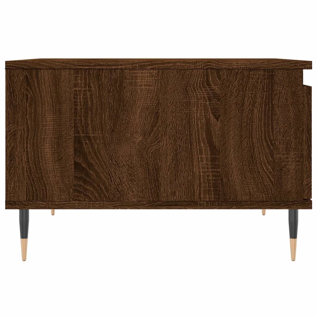 Coffee Table Brown Oak 55x55x36,5 cm Engineered Wood