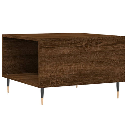 Coffee Table Brown Oak 55x55x36,5 cm Engineered Wood