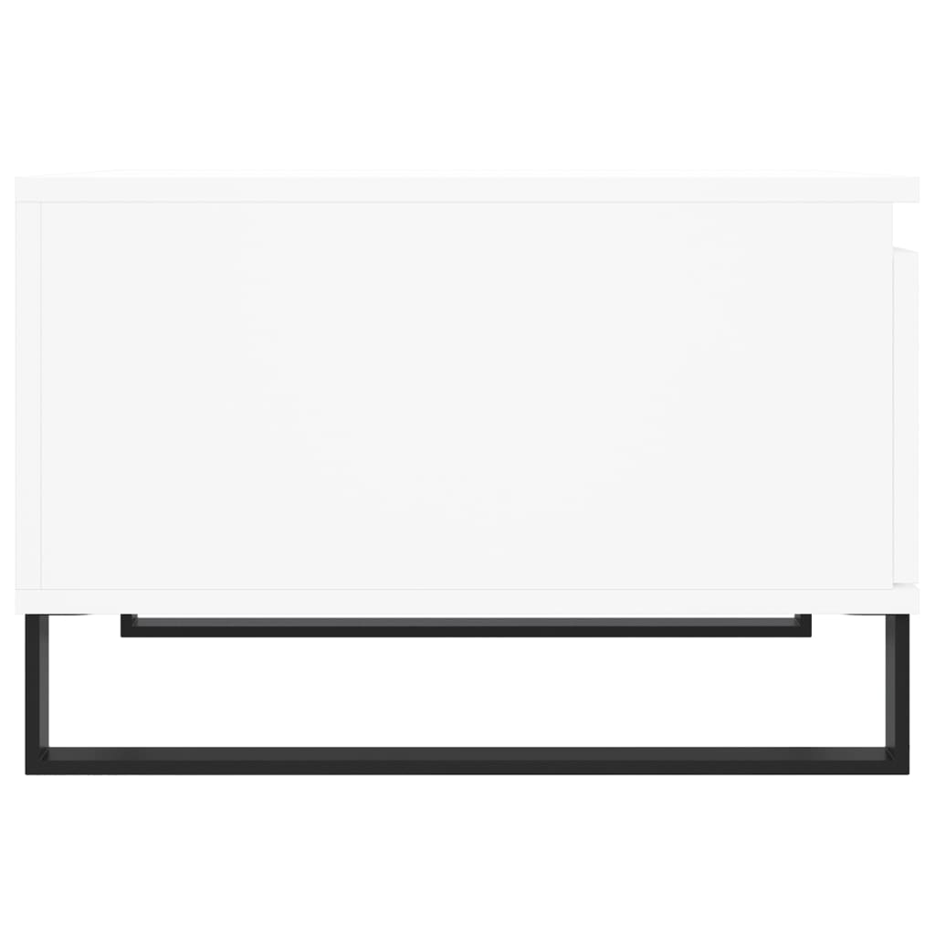 Coffee Table White 55x55x36.5 cm Engineered Wood