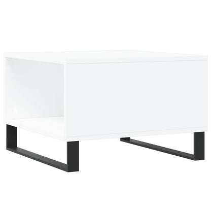 Coffee Table White 55x55x36.5 cm Engineered Wood