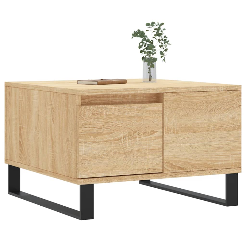 Coffee Table Sonoma Oak 55x55x36.5 cm Engineered Wood