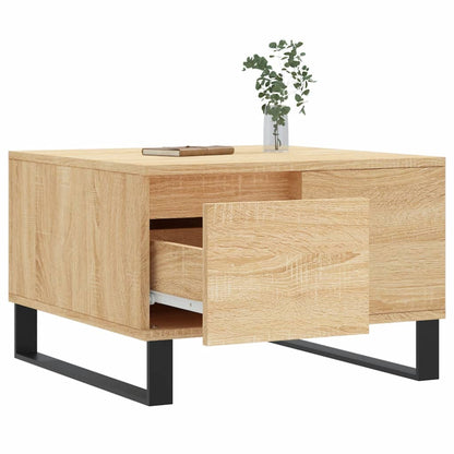 Coffee Table Sonoma Oak 55x55x36.5 cm Engineered Wood