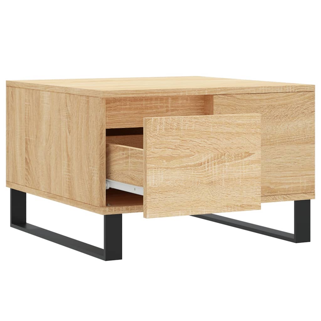 Coffee Table Sonoma Oak 55x55x36.5 cm Engineered Wood