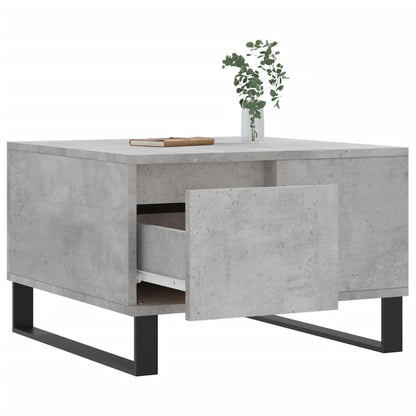 Coffee Table Concrete Grey 55x55x36.5 cm Engineered Wood