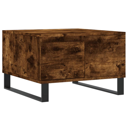 Coffee Table Smoked Oak 55x55x36,5 cm Engineered Wood
