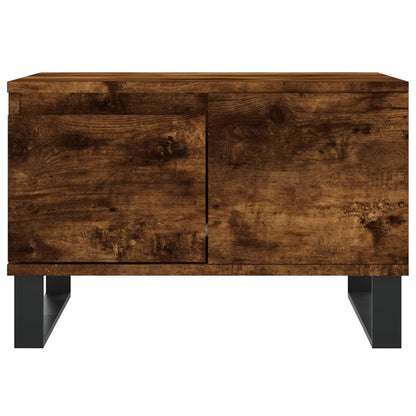 Coffee Table Smoked Oak 55x55x36,5 cm Engineered Wood