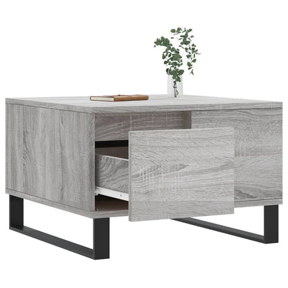 Coffee Table Grey Sonoma 55x55x36.5 cm Engineered Wood