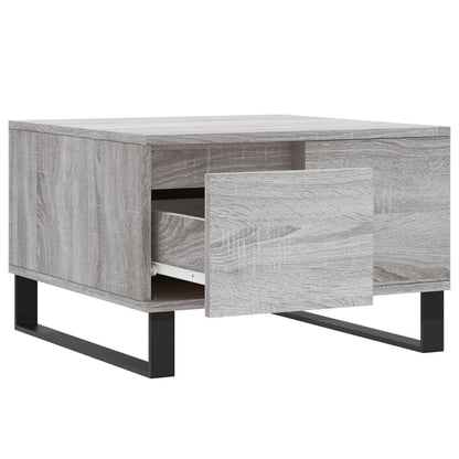 Coffee Table Grey Sonoma 55x55x36.5 cm Engineered Wood