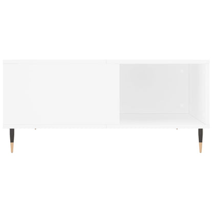 Coffee Table White 80x80x36.5 cm Engineered Wood