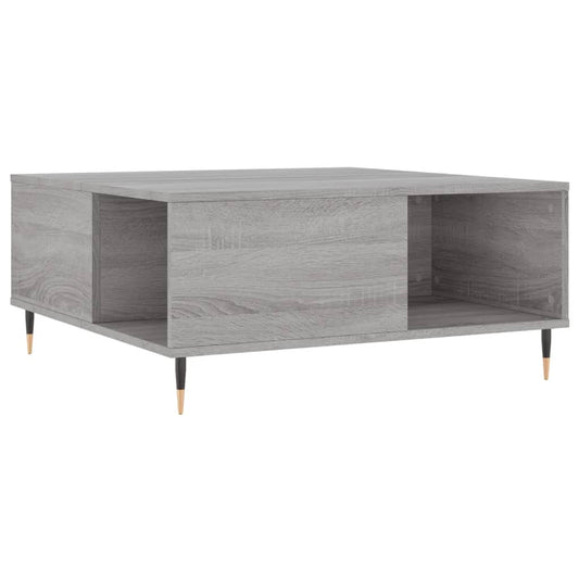Coffee Table Grey Sonoma 80x80x36.5 cm Engineered Wood