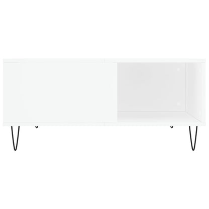 Coffee Table White 80x80x36,5 cm Engineered Wood
