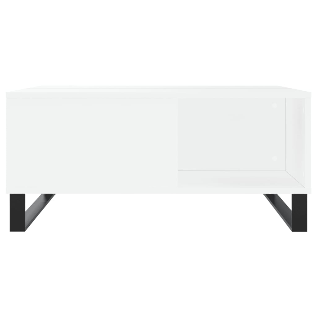 Coffee Table White 80x80x36.5 cm Engineered Wood