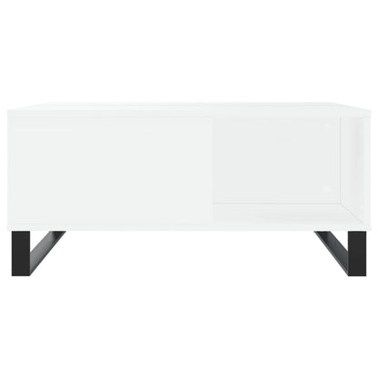 Coffee Table White 80x80x36.5 cm Engineered Wood