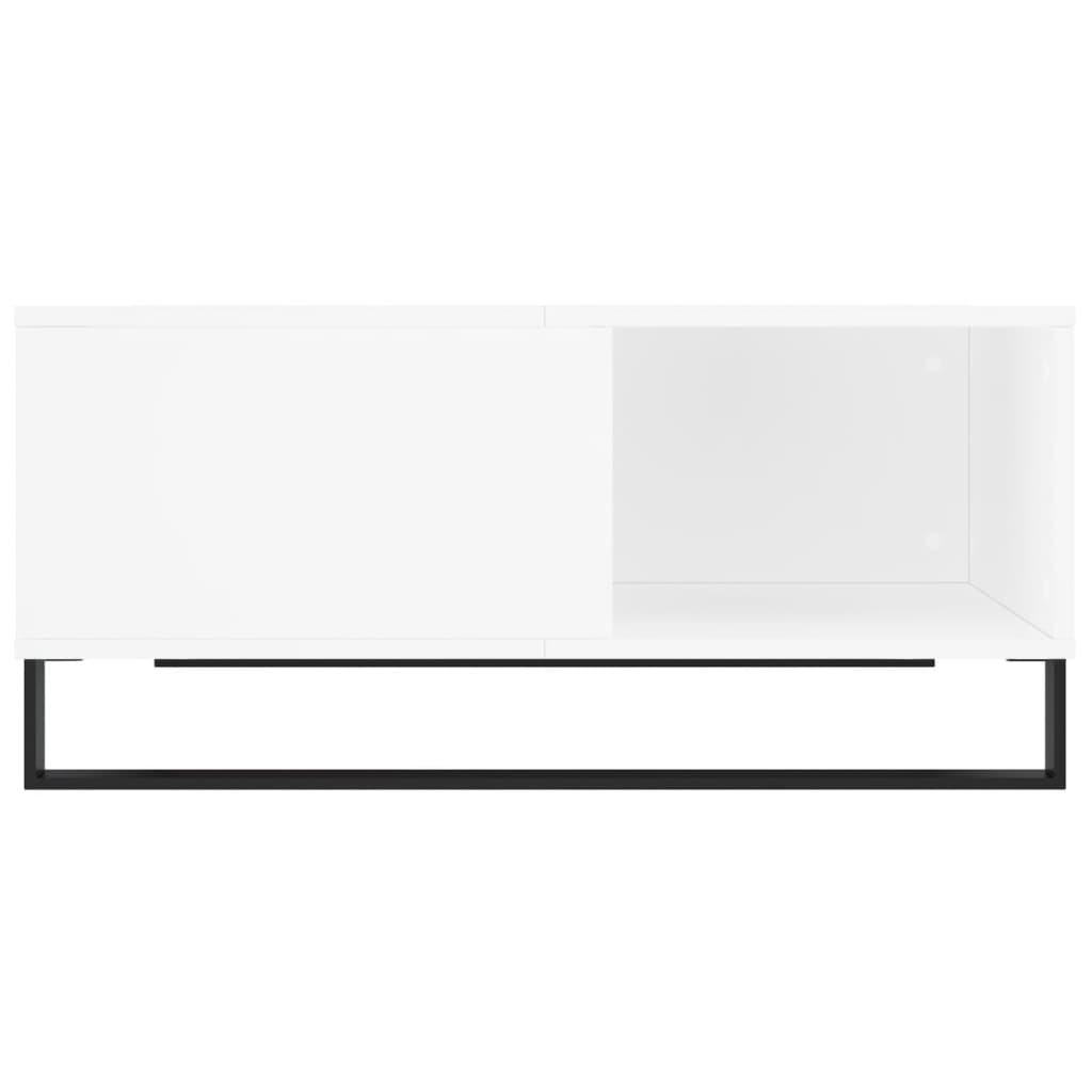Coffee Table White 80x80x36.5 cm Engineered Wood