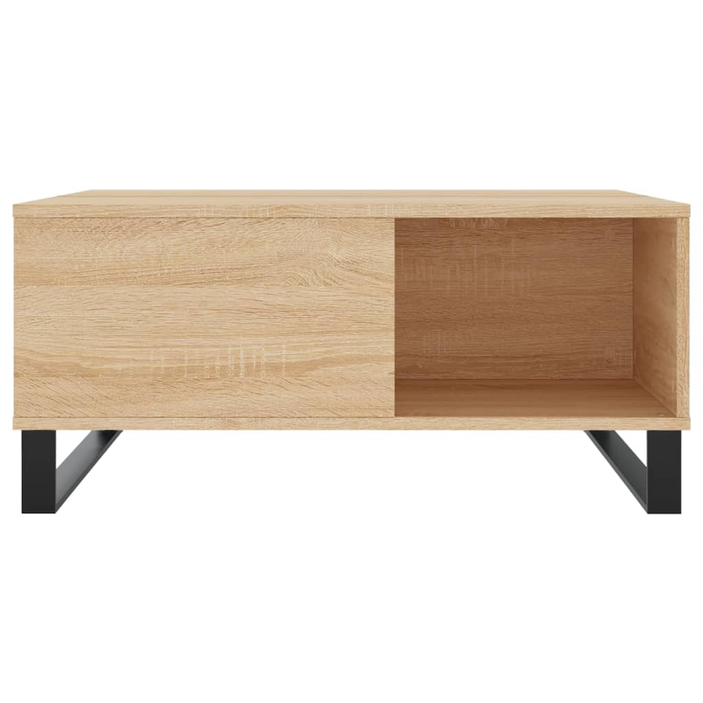 Coffee Table Sonoma Oak 80x80x36.5 cm Engineered Wood
