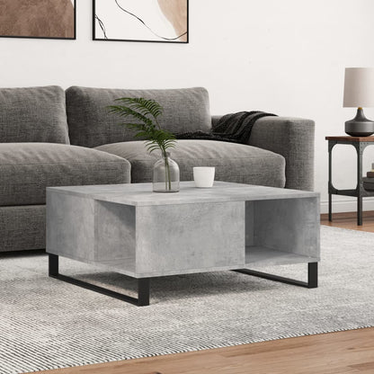 Coffee Table Concrete Grey 80x80x36,5 cm Engineered Wood