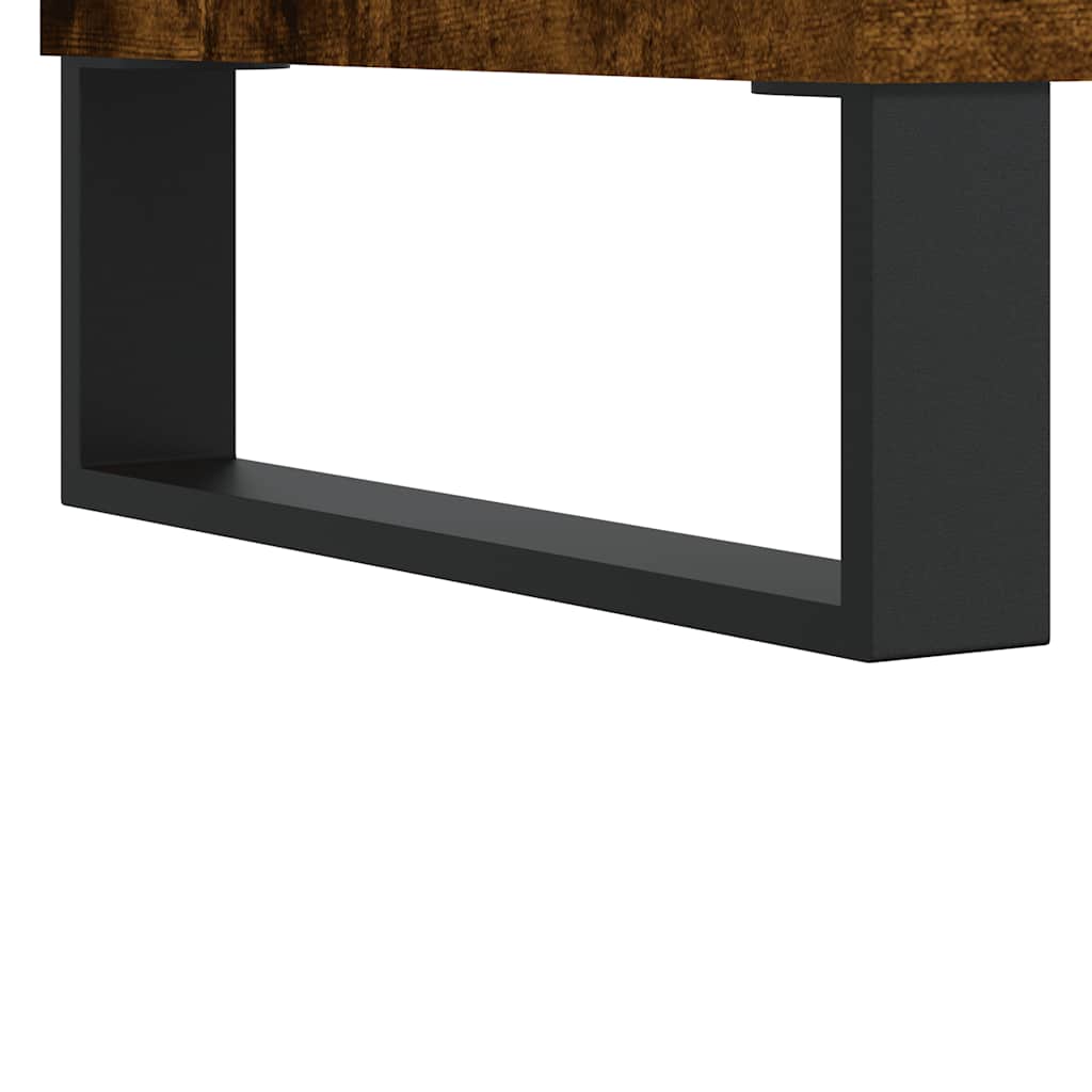 Coffee Table Smoked Oak 80x80x36,5 cm Engineered Wood