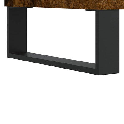 Coffee Table Smoked Oak 80x80x36,5 cm Engineered Wood