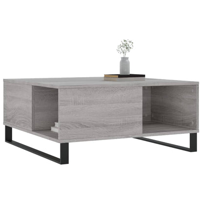 Coffee Table Grey Sonoma 80x80x36,5 cm Engineered Wood