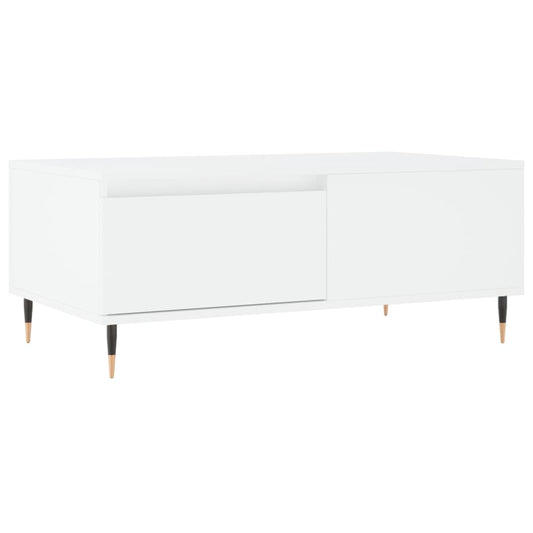 Coffee Table White 90x50x36.5 cm Engineered Wood