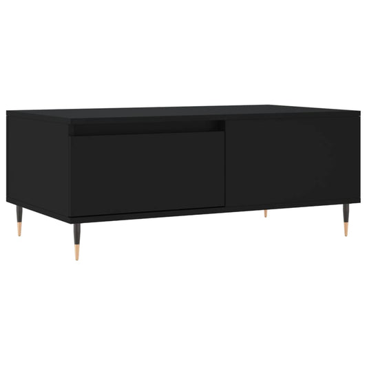 Coffee Table Black 90x50x36.5 cm Engineered Wood