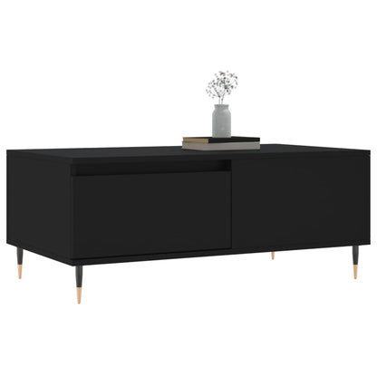 Coffee Table Black 90x50x36.5 cm Engineered Wood