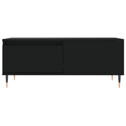 Coffee Table Black 90x50x36.5 cm Engineered Wood