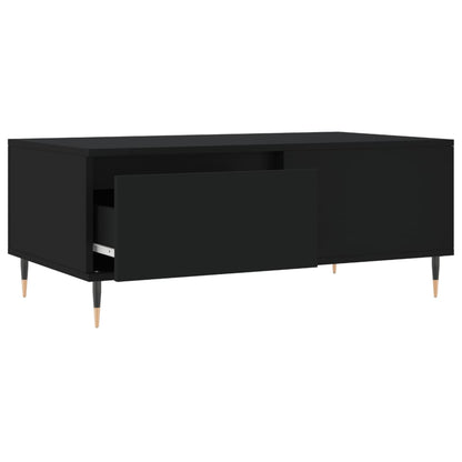 Coffee Table Black 90x50x36.5 cm Engineered Wood