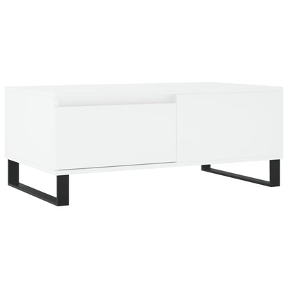Coffee Table White 90x50x36,5 cm Engineered Wood