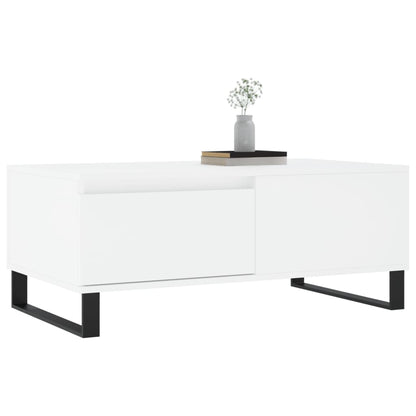 Coffee Table White 90x50x36,5 cm Engineered Wood