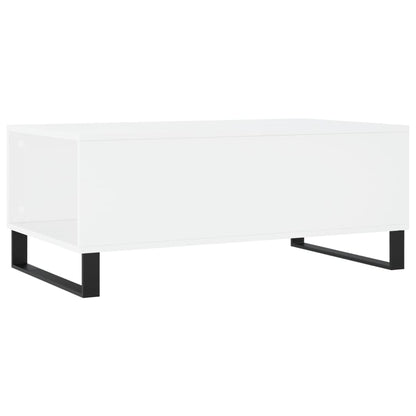 Coffee Table White 90x50x36,5 cm Engineered Wood